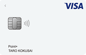 Visa LINE Payクレジットカード（P＋）券面画像