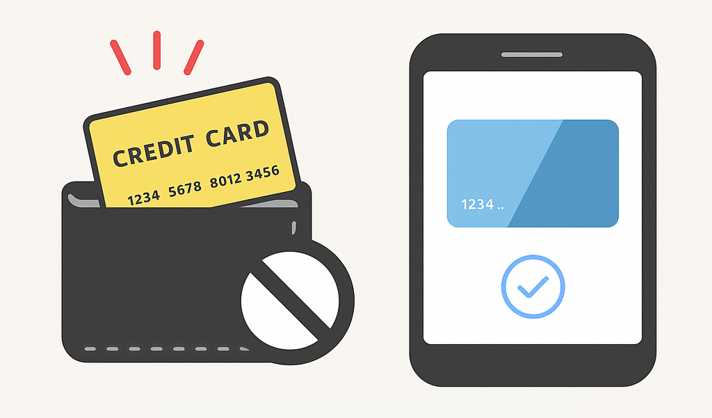 紛失の心配がないデジタルカード