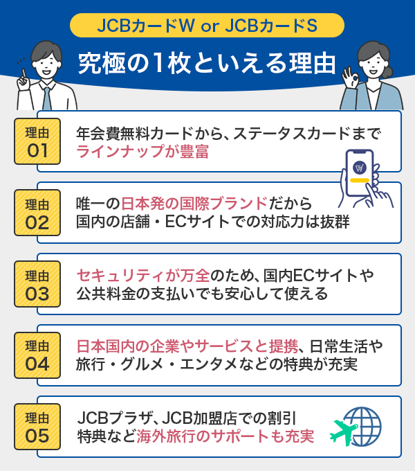 JCBカードが究極の1枚といえる理由